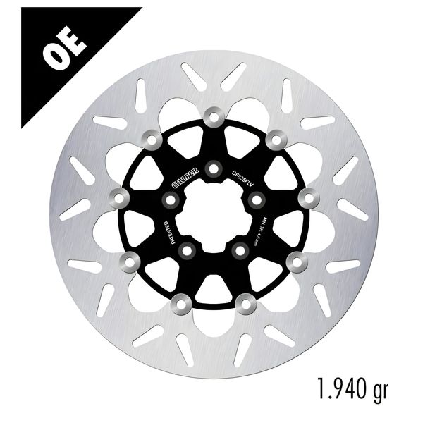 Bremsscheibe Set Galfer 2x DF835FLV ROUND mit ECE R90 Zulassung, schwimmend vorne 300x5mm für Harley Davidson FLTRX Road Glide 1868 ccm Bj. 2023 - 2024