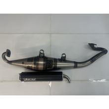 B-Ware, Système d'échappement Yasuni Scooter Z noir avec homologation pour Minarelli couché, Yamaha Aerox Cat, Aprilia SR Racing LC Malaguti F12 Phantom AC Neos MBK Nitro Jog RR WWW