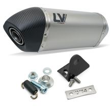 Zestaw tłumika końcowego uniwersalny LeoVince LV-14 RACING Titanium, nakładka węglowa, średnica 50mm, 270mm