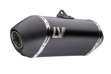 Koncový tlumič LeoVince LV-14 Black Edition s homologací, černá nerezová ocel, karbonová koncovka a heatshield pro Honda CRF 1100 L Africa Twin / Adventure Sport / DCT r. v. 2024 - 2026 E5+