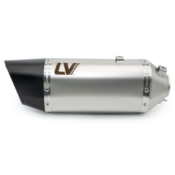 Einddemper LeoVince LV-14 R met homologatie, roestvrij staal, carbon kap voor Honda Forza 750 Bj. 2021 - 2024 E5 / Forza / X-ADV 750 Bj. 2025 - 2026 E5+ / X-ADV 750 Bj. 2017 - 2024 E4