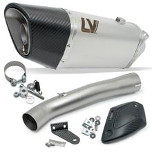 Endschalldämpfer LeoVince LV-14 R RACING Edelstahl, Carbon Kappe & Hitzeschild für Honda CB 1000 Hornet / SP Bj. 2025 - 2026 E5+