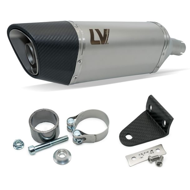 Rear silencer LeoVince LV-14 R RACING stainless steel, carbon cap for Honda Forza 750 year 2021 - 2024 E5 / Forza / X-ADV 750 year 2025 - 2026 E5+ / X-ADV 750 year 2017 - 2024 E4