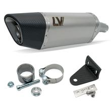 Endschalldämpfer LeoVince LV-14 R RACING Edelstahl, Carbon Kappe für Honda Forza 750 Bj. 2021 - 2024 E5 / Forza / X-ADV 750 Bj. 2025 - 2026 E5+ / X-ADV 750 Bj. 2017 - 2024 E4