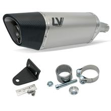 Endschalldämpfer LeoVince LV-14 R RACING Titanium, Carbon Kappe für Honda Forza 750 Bj. 2021 - 2024 E5 / Forza / X-ADV 750 Bj. 2025 - 2026 E5+ / X-ADV 750 Bj. 2017 - 2024 E4