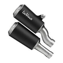 Silenciador final LeoVince 2x LV-10 Black Edition com homologação, aço inoxidável preto para Triumph Speed Triple 1200 RR / RS / RX ano 2025 - 2026 E5+ / Speed Triple 1200 RR / RS ano 2021 - 2024 E5