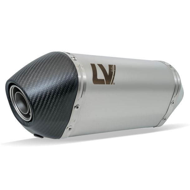 Silencieux d'échappement LeoVince LV-14 RACING acier inoxydable, embout en carbone pour Benelli TRK 702 / 702X ann. 2023 - 2026 E5 / E5+