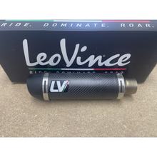 B-Ware, výfukový systém LeoVince Komplettanlage GP CORSA EVO RACING Carbon, Technopolymer koncovka & DB-Killer pro Aprilia SR GT 125 / 200