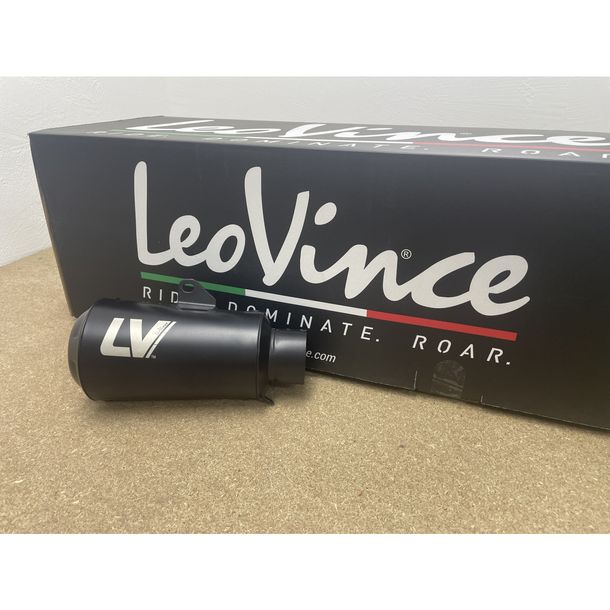 B-Ware, Endschalldämpfer LeoVince SLIP-ON LV-10 FULL BLACK mit Zulassung für Kawasaki Z 900 / A2, Edelstahl schwarz