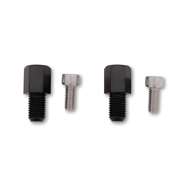 Spiegeladapter Highsider M6 Rechtsgewinde zu M10, schwarz