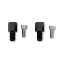 Adaptateur de rétroviseur Highsider M6 Filet droit vers M10, noir