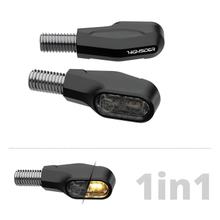 Intermitentes Highsider PRO Ventura-X LED, gris humo negro, con homologación