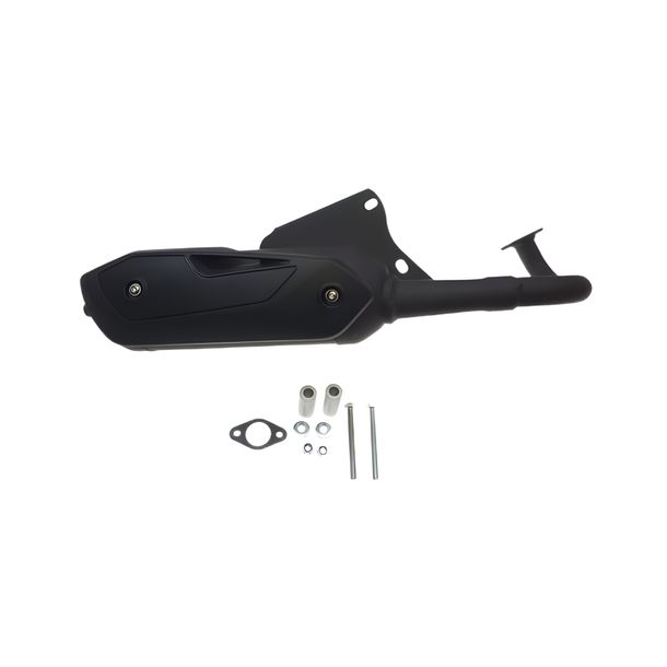 Scarico Tecnigas Silent Pro nero per Piaggio TPH 80 ccm