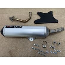 B-Ware, Pot d'échappement Touring Tecnigas 4SCOOT avec homologation pour Aprilia SR, Piaggio X8 Vespa ET4 Typhoon 2V Fly Sportcity Motard One Liberty RST LX Yamaha YP Majesty Derbi Variant