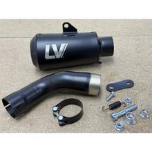B-Ware, Endschalldämpfer LeoVince SLIP-ON LV-10 FULL BLACK mit Zulassung, Edelstahl schwarz für Kawasaki Z 900 / A2 Z 900 ccm Bj. 2017 - 2024 Euro 4 & Euro 5 92kW / 70kW / 35kW