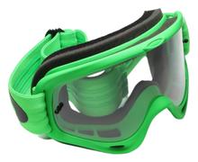 Oakley O Frame MX, Rahmen grün, Objektiv transparent, Lexan®-Linse, Urethan-Rahmen (inkl. Maskentasche)