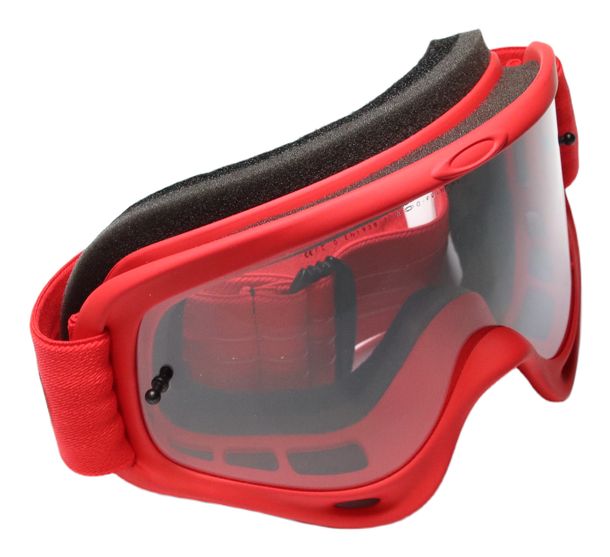 Brille Oakley O-Frame MX Moto Red, Lexan-Linse, 3-lagiger Schaum, Silikonband
