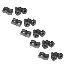Ersatz Schrauben / Klemmen IONI M6 Batterieschrauben 10 Schrauben + 10 Muttern, 6mm für Rollerbatterie / Motorradbatterie