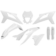 Kit de carenado UFO PLAST 8 piezas. Juego de carenado de plástico con protección para horquillas.
