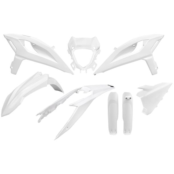 Kit carenatura UFO PLAST 8 pezzi Set carenatura in plastica con protezione forcella