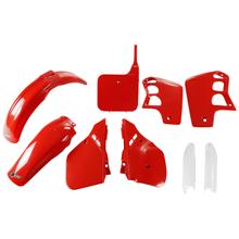 Kit de carénage UFO PLAST 9 pièces, ensemble de carénage en plastique avec protection de fourche pour Honda CR R 500 ccm Année de fabrication 1989 - 1990