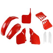 Kit de carénage UFO PLAST 9 pièces, ensemble de carénage en plastique avec protection de fourche pour Honda CR R 250 ccm Année de fabrication 1987
