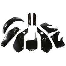 Kit de carénage UFO PLAST 9 pièces - Ensemble de carénage en plastique avec protection de fourche pour Honda CR R 250 ccm Année de fabrication 1997 - 1999