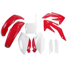 UFO PLAST 9-delige Verkleidingskit Kunststof verkleidingsset met vorkbescherming voor Honda CRF R 250 ccm Bj. 2004 - 2005