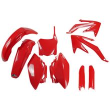 Kit de carénage UFO PLAST 9 pièces, jeu de carénages en plastique avec protège-fourche pour Honda CRF R 450 ccm Année de fabrication 2008