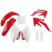 Sada plastových dílů karoserie UFO PLAST 9-dílná, včetně krytů vidlic pro Honda CRF R 450 ccm Bj. 2007