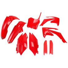 UFO PLAST Verkleidingskit 9-delig Verkleidingsset Kunststof met Voorvorkbescherming voor Honda CRF R 250 / 450 ccm Bj. 2011 - 2013