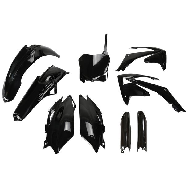 Verkleidungskit UFO PLAST 9-teilig Verkleidungssatz Kunststoff mit Gabelschutz für Honda CRF R 250 / 450 ccm Bj. 2011 - 2013