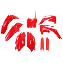 UFO PLAST kuipkit 9-delig Kuipsest kunststof met vorkbescherming voor Honda CRF R 250 / 450 ccm Bj. 2011 - 2013