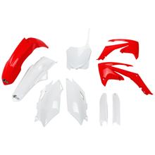 UFO PLAST kuipkit 9-delig Kuipsest kunststof met vorkbescherming voor Honda CRF R 250 / 450 ccm Bj. 2011 - 2013