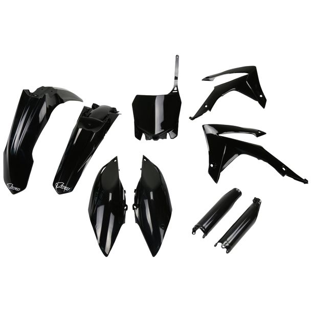 Verkleidungskit UFO PLAST 9-teilig Verkleidungssatz Kunststoff mit Gabelschutz für Honda CRF R 250 / 450 ccm Bj. 2013 - 2017