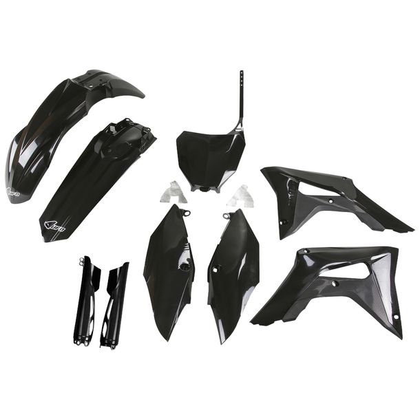 Verkleidungskit UFO PLAST 9-teilig Verkleidungssatz Kunststoff mit Gabelschutz für Honda CRF R RX 250 / 450 ccm Bj. 2017 - 2021