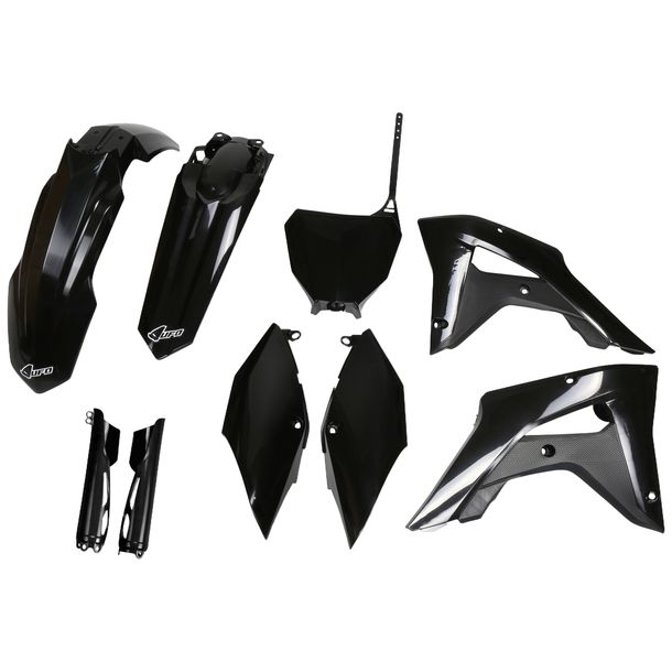 Verkleidungskit UFO PLAST 9-teilig Verkleidungssatz Kunststoff mit Gabelschutz für Honda CRF R X RX 250 / 450 ccm Bj. 2017 - 2021