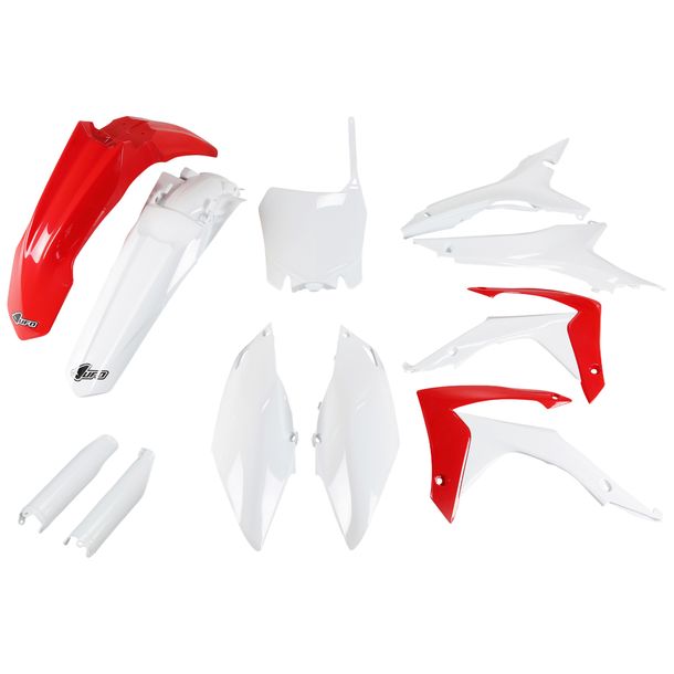 Verkleidungskit UFO PLAST 11-teilig Verkleidungssatz Kunststoff mit Gabelschutz für Honda CRF R 250 / 450 ccm Bj. 2013 - 2017