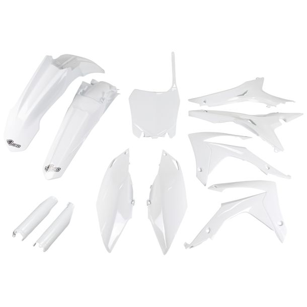 Verkleidungskit UFO PLAST 11-teilig Verkleidungssatz Kunststoff mit Gabelschutz für Honda CRF R 250 / 450 ccm Bj. 2013 - 2017
