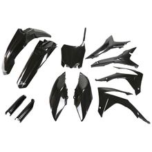 Kit de carenado UFO PLAST 11 piezas. Juego de carenado de plástico con protección para horquillas para Honda CRF R 250 / 450 ccm Año de fabricación 2013 - 2017