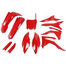 Kit de carenado UFO PLAST 11 piezas. Juego de carenado de plástico con protección para horquillas para Honda CRF R 250 / 450 ccm Año de fabricación 2013 - 2017