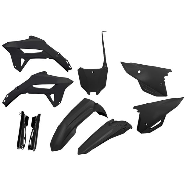 UFO PLAST 9-piece Fairing Kit, Plastic Fairing Set with Fork Protectors for Honda CRF R X RX 250 / 450 ccm Model Years 2021 - 2024