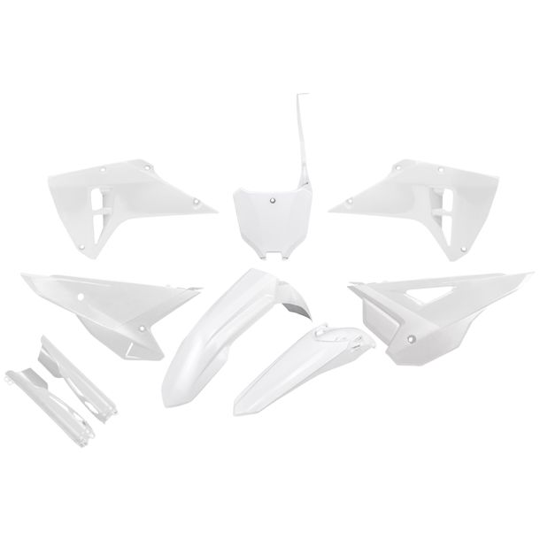 Kit completo carenatura UFO PLAST 9 pezzi, set carenature in plastica con protezione forcelle per Honda CRF R X RX 250 / 450 ccm Anno 2021 - 2024