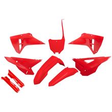 Kit completo carenatura UFO PLAST 9 pezzi, set carenature in plastica con protezione forcelle per Honda CRF R X RX 250 / 450 ccm Anno 2021 - 2024