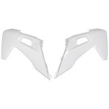Cache radiateur UFO PLAST 2 pièces, couvercle de radiateur pour Husqvarna FC TE TC FE 125 - 501 ccm Année de fabrication 2019 - 2023