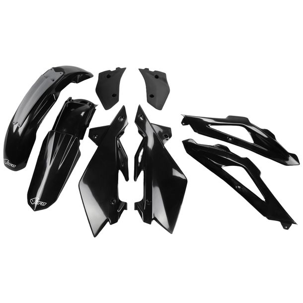 UFO PLAST 8-piece Fairing Kit, Plastic Fairing Set for Husqvarna CR 250 ccm Model Years 2009 - 2011