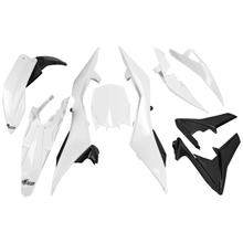 Zestaw osłon UFO PLAST 9-częściowy, komplet osłon z tworzywa sztucznego do Husqvarna TC 449 / 499 ccm rocznik 2011 - 2013