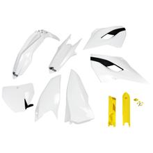 Zestaw osłon UFO PLAST 9-częściowy, zestaw osłon z tworzywa sztucznego z osłonami wideł dla Husqvarna FC TC TE 125 - 450 ccm R. 2014