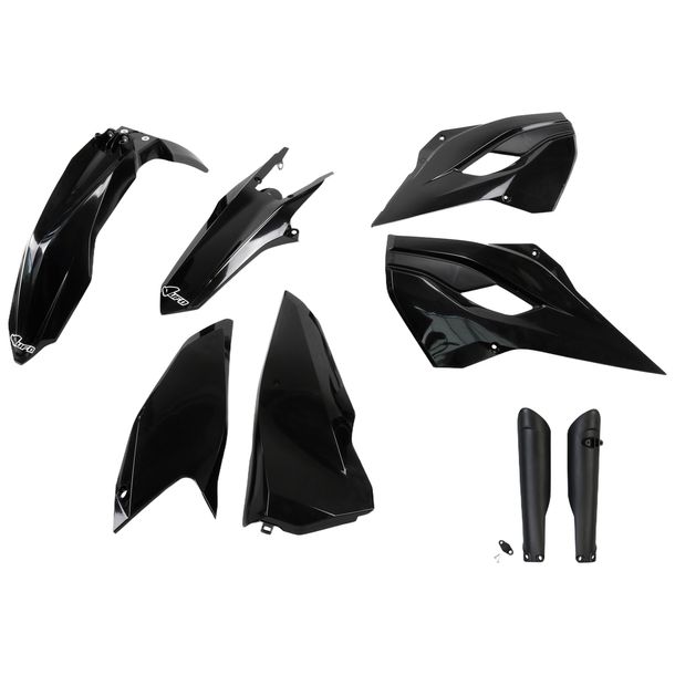 Kit de carenado UFO PLAST 8 piezas. Juego de carenado de plástico con protector de horquilla para Husqvarna FE TC TE TX 125 - 450 ccm Año de fab. 2016