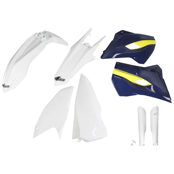 Verkleidungskit UFO PLAST 8-teilig Verkleidungssatz Kunststoff mit Gabelschutz für Husqvarna FE TC TE TX 125 - 450 ccm Bj. 2016